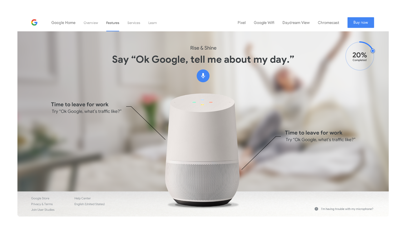 Gamified Google Home learning module
