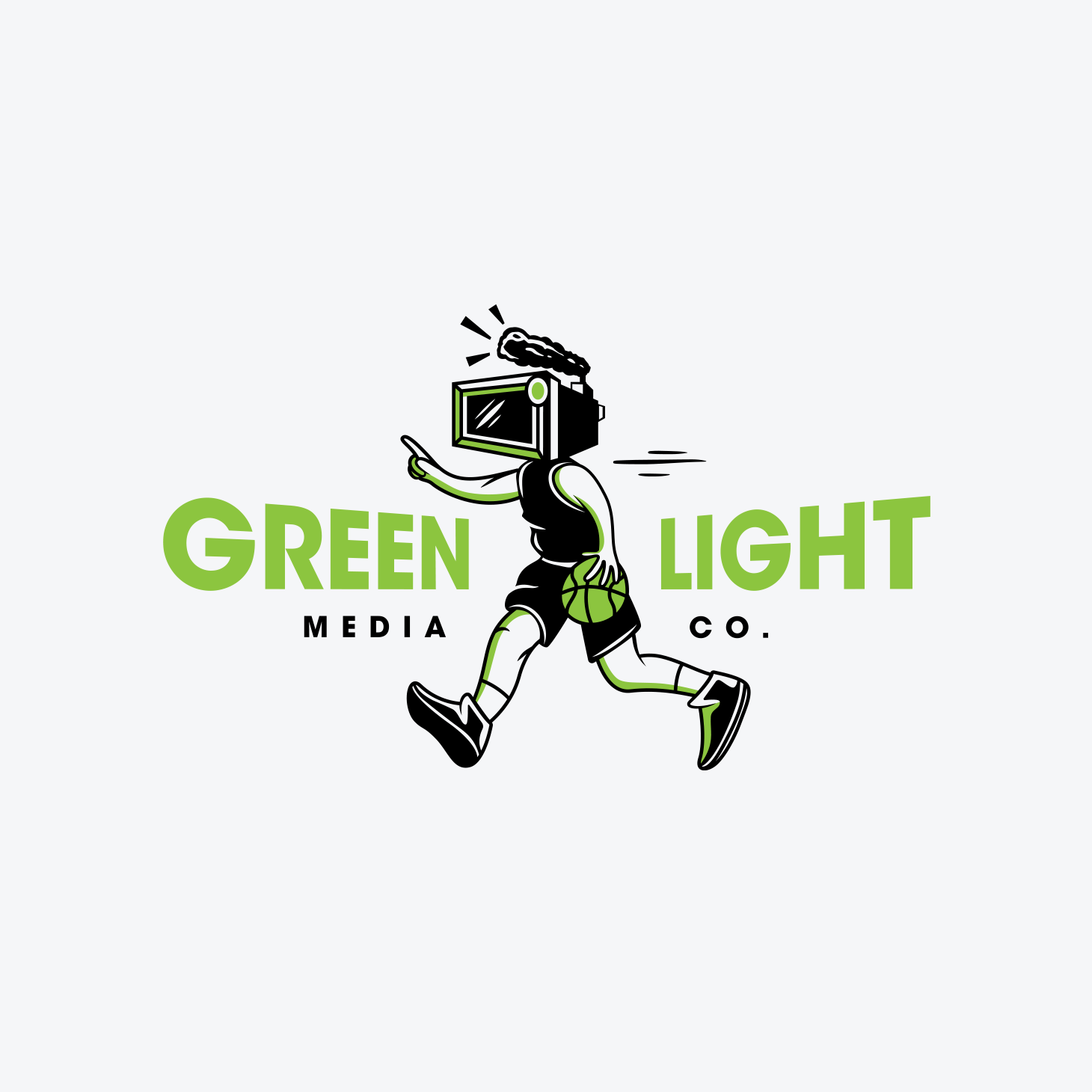 Logo design for Green light Media