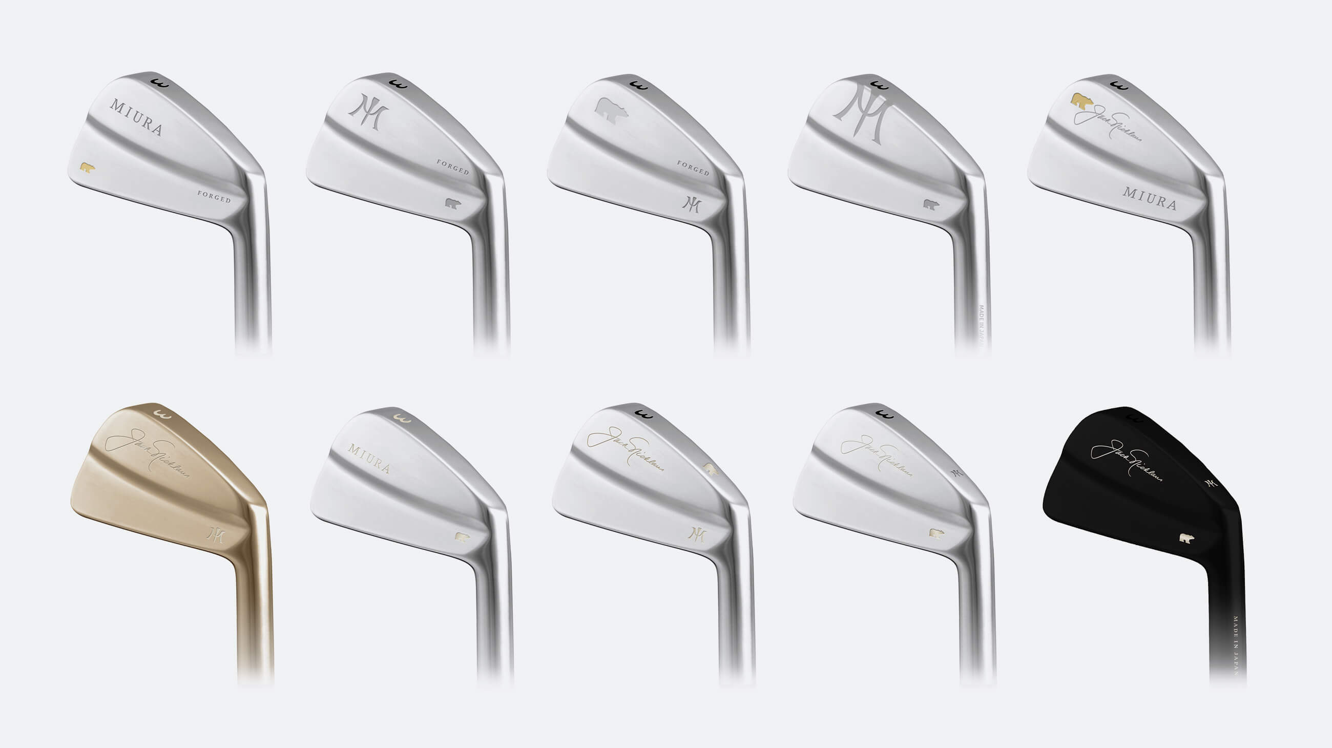 Various design options for th golf irons