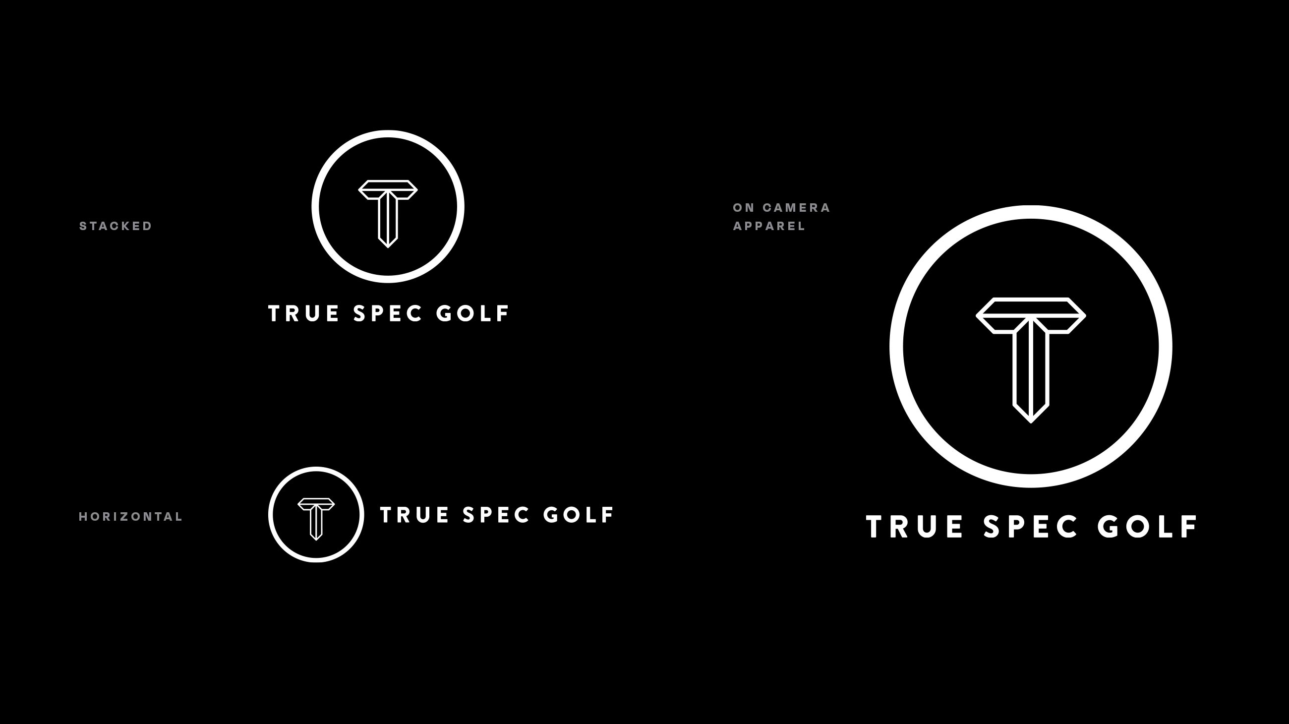 Final True Spec Golf logo lockups