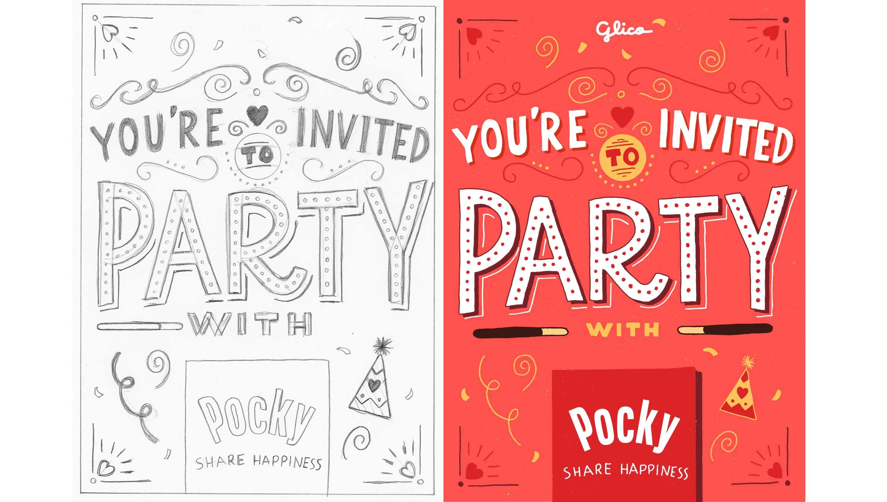 Party invite artwork