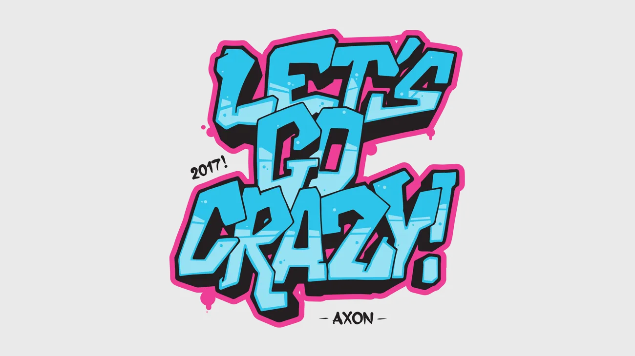 Street art logo, digital