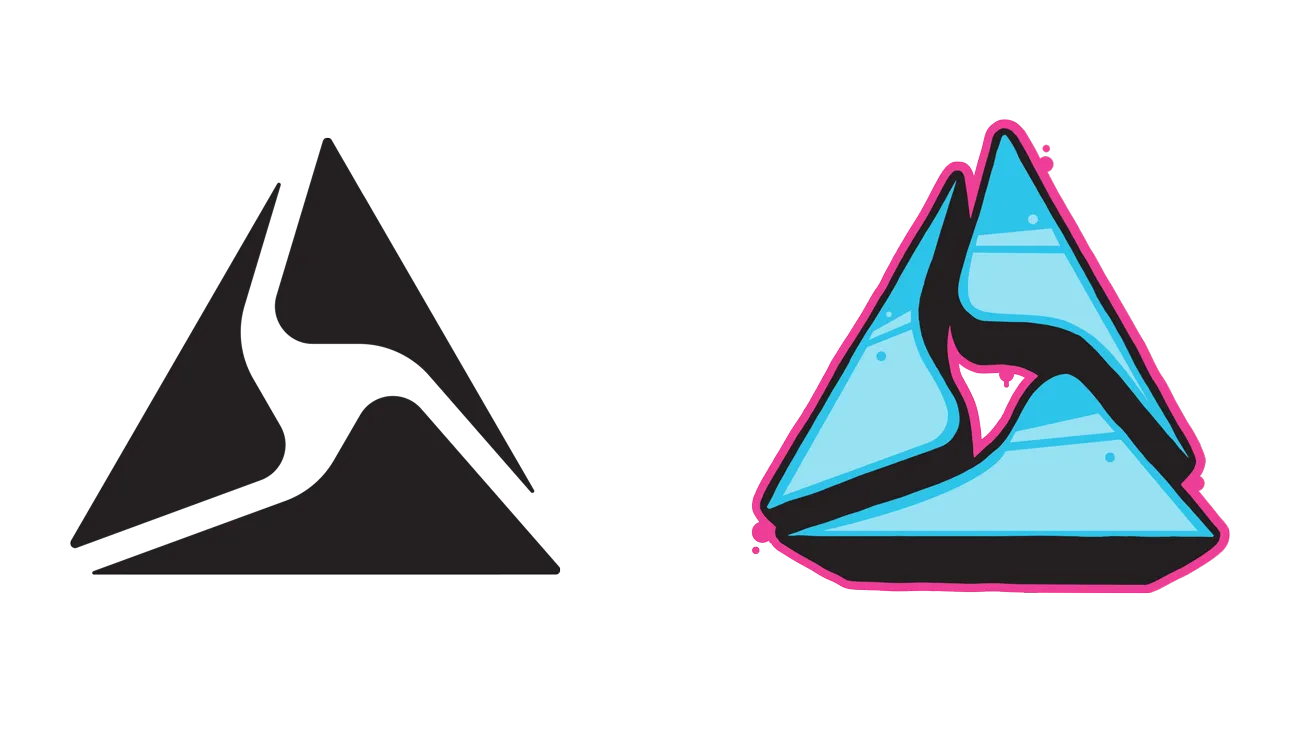Street art logo lockup