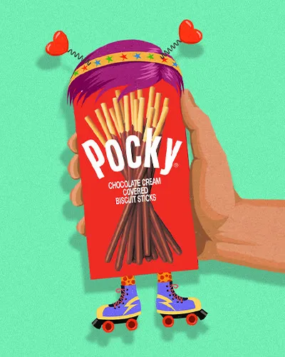 Build-your-own Pocky character on the Big Share site